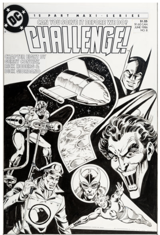 DC Challenge #8 Cover Art by Rick Hoberg sold for $2,870. Click here to get your original art appraised.