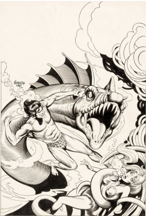 Tarzan Unused Cover Art by Rick Hoberg sold for $960. Click here to get your original art appraised.