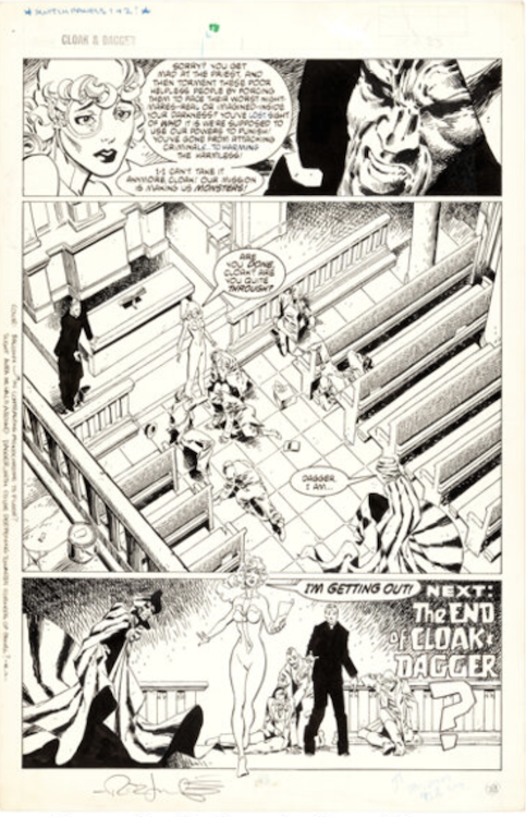 Cloak & Dagger #1 Page 23 by Rick Leonardi sold for $3,600. Click here to get your original art appraised.