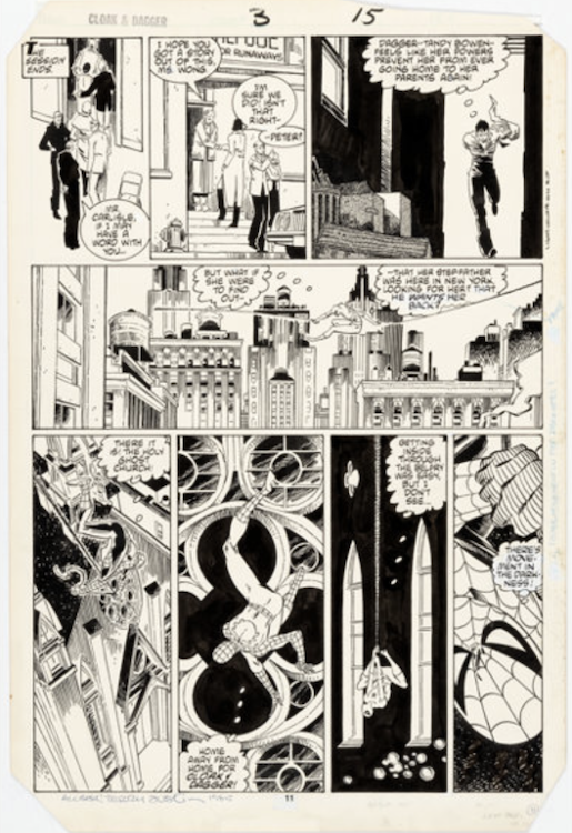 Cloak & Dagger #3 Page 15 by Rick Leonardi sold for $870. Click here to get your original art appraised.