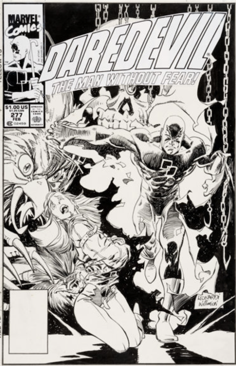 Daredevil #277 Cover Art by Rick Leonardi sold for $6,570. Click here to get your original art appraised.
