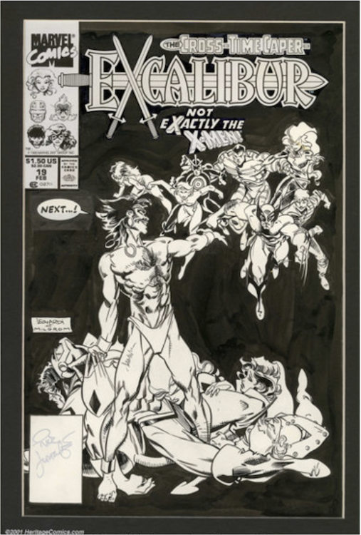 Excalibur #19 Cover Art by Rick Leonardi sold for $720. Click here to get your original art appraised.