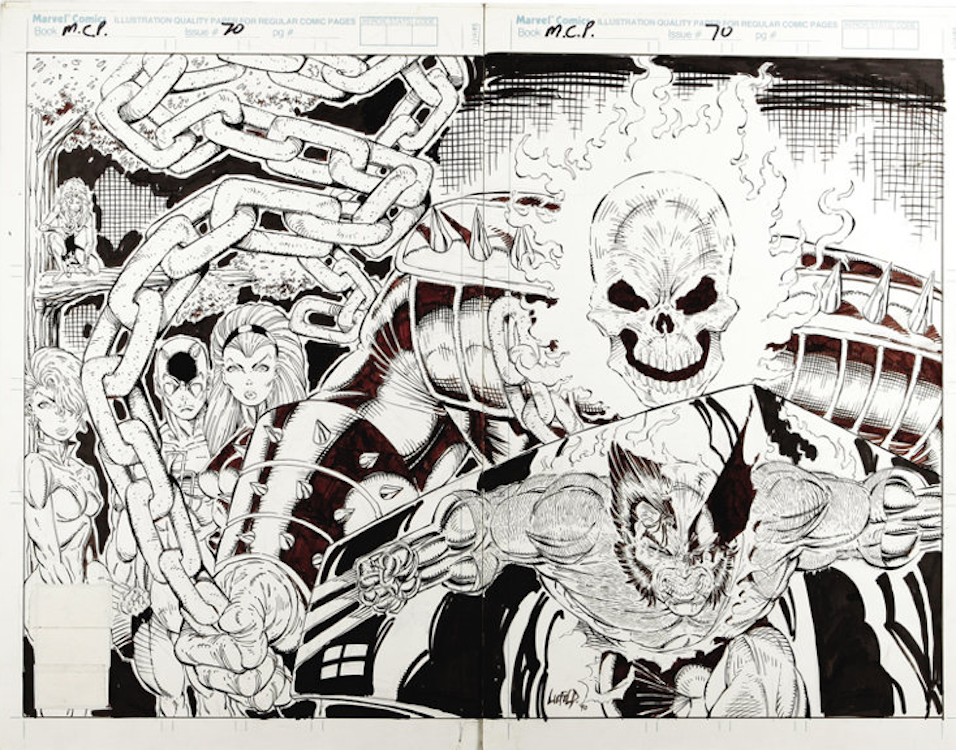 Marvel Comics Presents #70 Wraparound Cover Art by Rob Liefeld sold for $1,135. Click here to get your original art appraised.