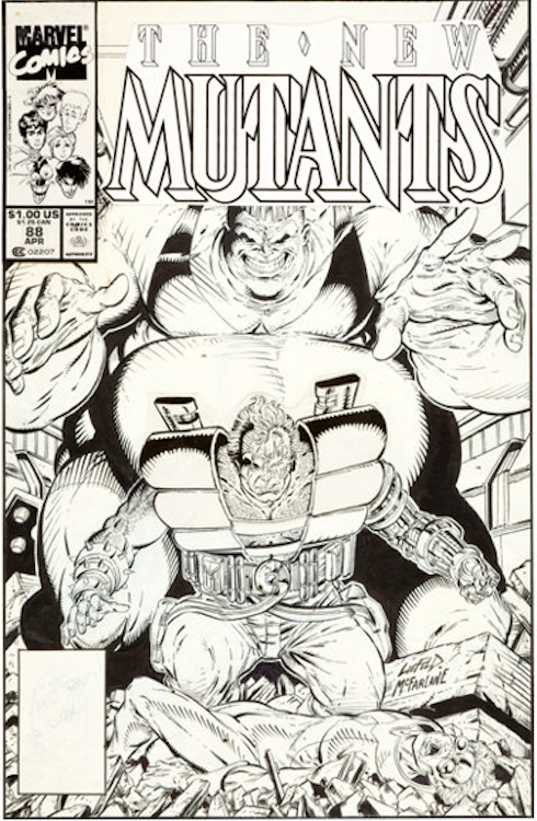 New Mutants #88 Cover Art by Rob Liefeld sold for $11,350. Click here to get your original art appraised.