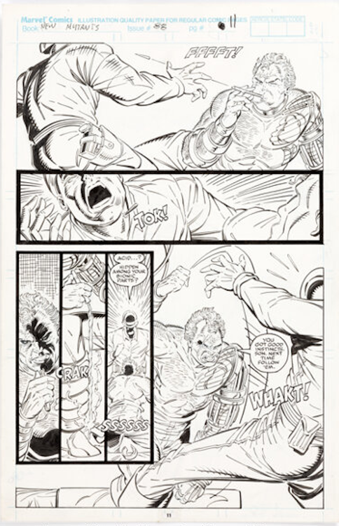 New Mutants #88 Page 8 by Rob Liefeld sold for $10,500. Click here to get your original art appraised.