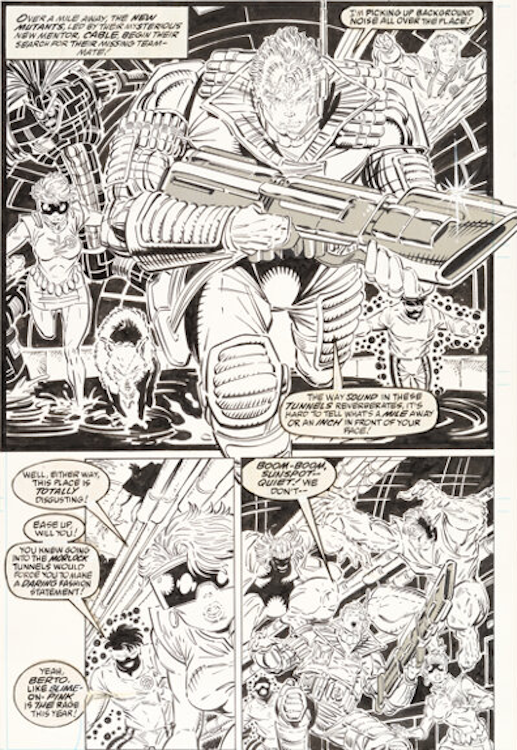 New Mutants #91 Page 5 by Rob Liefeld sold for $46,800. Click here to get your original art appraised.
