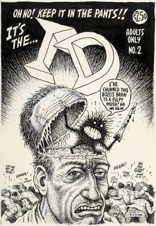 ID #2 Cover Art by Robert Crumb sold for $101,575. Click here to get your original art appraised.