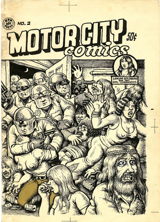 Motor City Comics #2 Cover Art by Robert Crumb sold for $28,175. Click here to get your original art appraised.