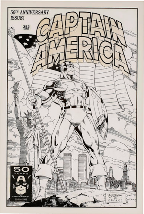 Captain America #383 Cover Art by Ron Lim sold for $2,500. Click here to get your original art appraised.