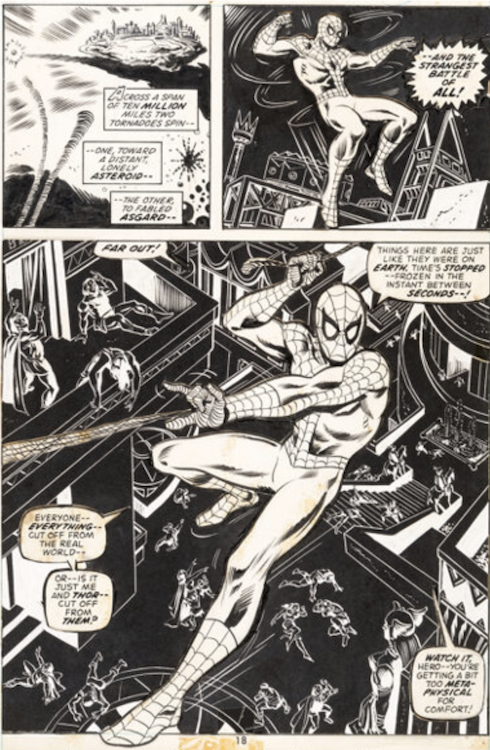 Marvel Team-Up #7 Page 13 by Ross Andru sold for $7,200. Click here to get your original art appraised.