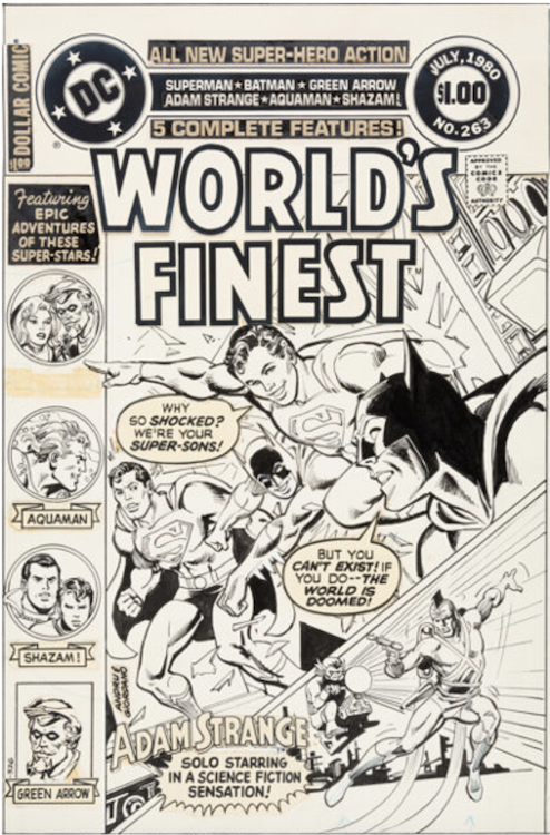 World's Finest Comics #263 Cover Art by Ross Andru sold for $6,300. Click here to get your original art appraised.