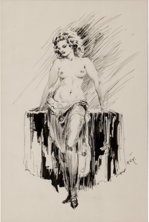 Female Semi-Nude Sketch by Roy Krenkel sold for $1,195. Click here to get your original art appraised.