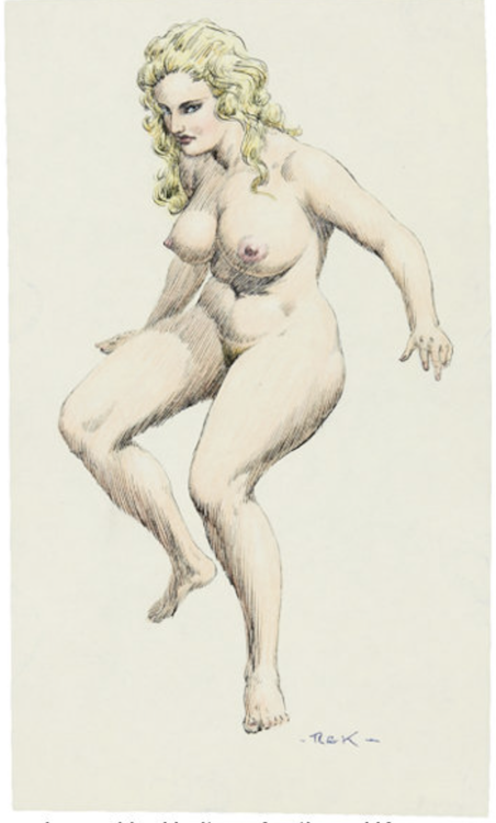 Zaftig Female Nude Illustration by Roy Krenkel sold for $510. Click here to get your original art appraised.