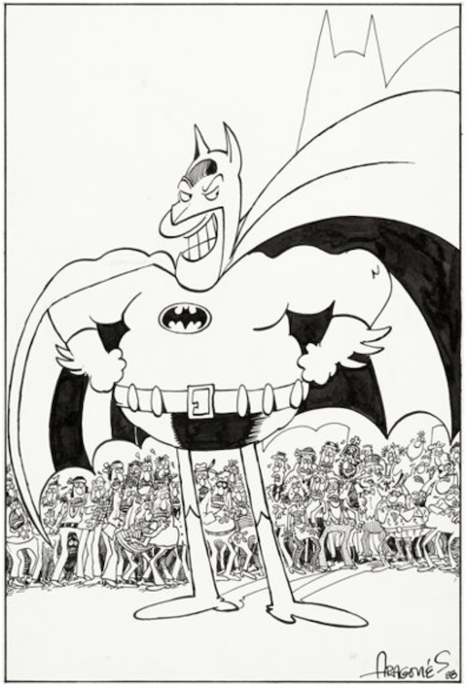 Detective Comics #600 Batman Pin-up Illustration by Sergio Aragones sold for $4,060. Click here to get your original art appraised.