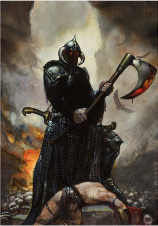 Death Dealer Painting by Simon Bisley sold for $22,800. Click here to get your original art appraised.