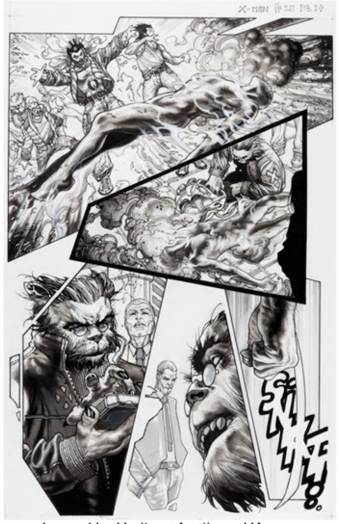 X-Men #25 Page 14 by Simon Bianchi sold for $410. Click here to get your original art appraised.