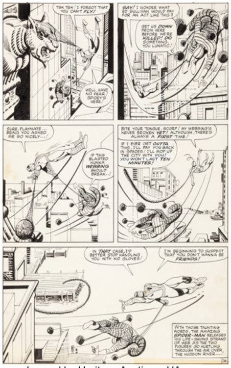 The Amazing Spider-Man #29 Page 16 by Steve Ditko sold for $62,740. Click here to get your original art appraised.