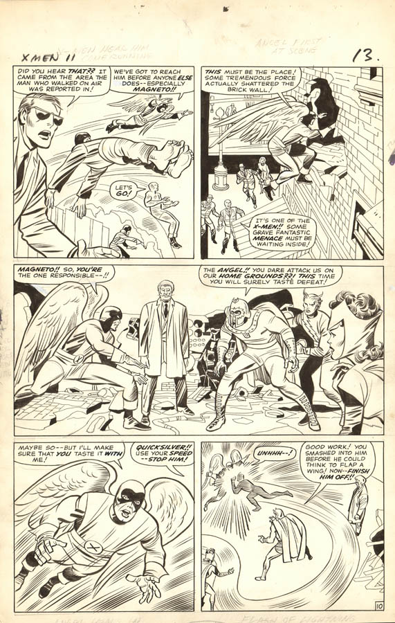 Story Page vs. Book Page Number – A number that signifies a comic art page’s placement in a story. his X-Men page is from #11, and is the 13th page in the book, but the 10th story page.