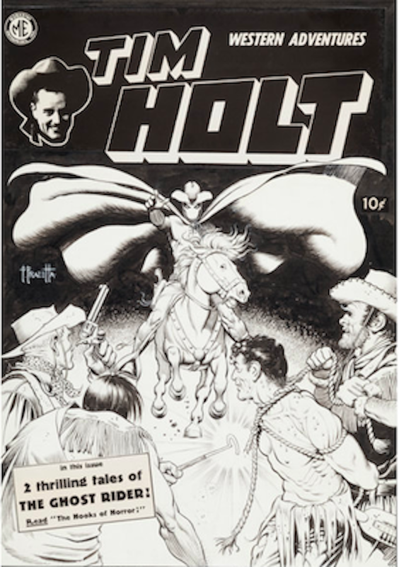 Tim Holt 17 original cover art by Frank Frazetta sold for $71,100. Click here to get your original art appraised.