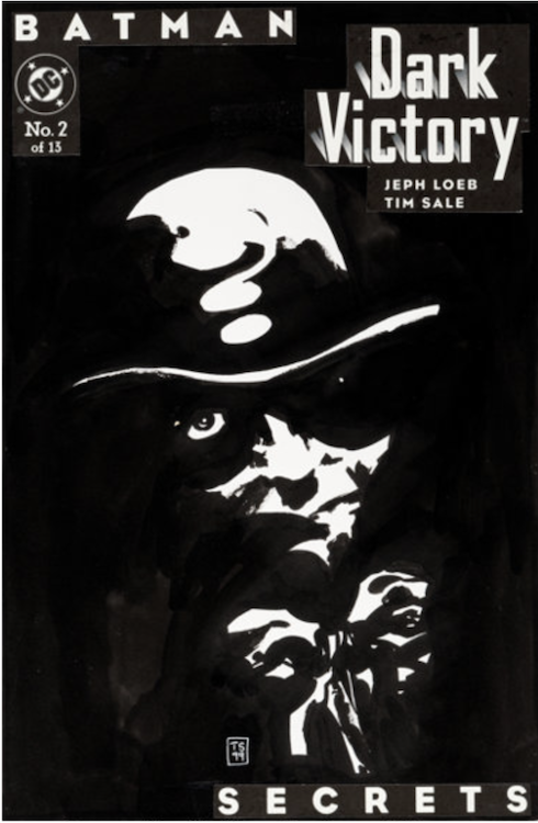 Batman: Dark Victory #2 Cover Art by Tim Sale sold for $7,170. Click here to get your original art appraised.