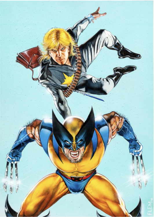 Ultra X-Men: Wolverine Trading Card Illustration by Tom Fleming sold for $455. Click here to get your original art appraised.