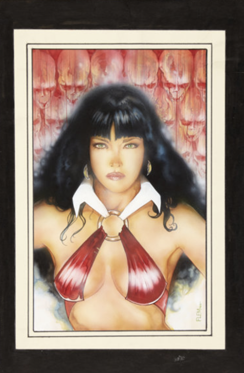 Vampirella Illustration by Tom Fleming sold for $600. Click here to get your original art appraised.