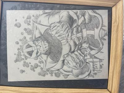 Tom Grummett Original Thanos Sketch