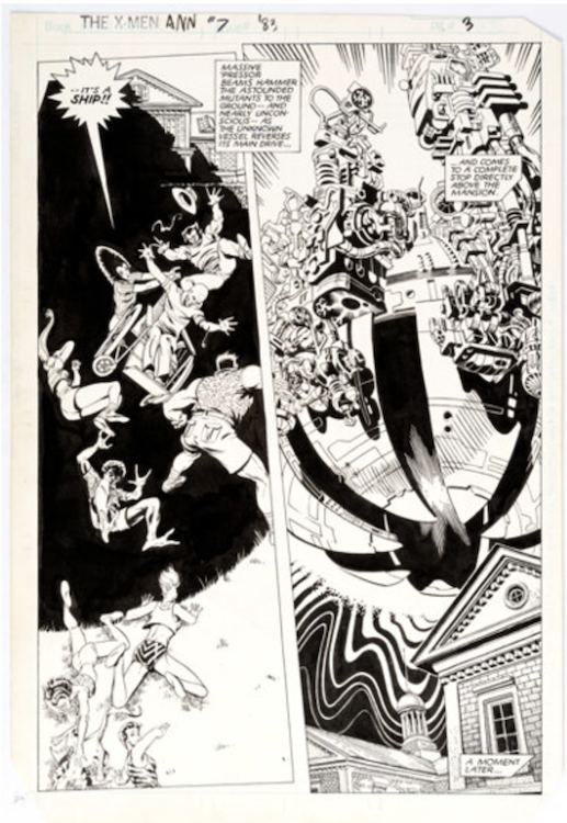 X-Men Annual #7 Page 3 by Tom Mandrake sold for $1,740. Click here to get your original art appraised.