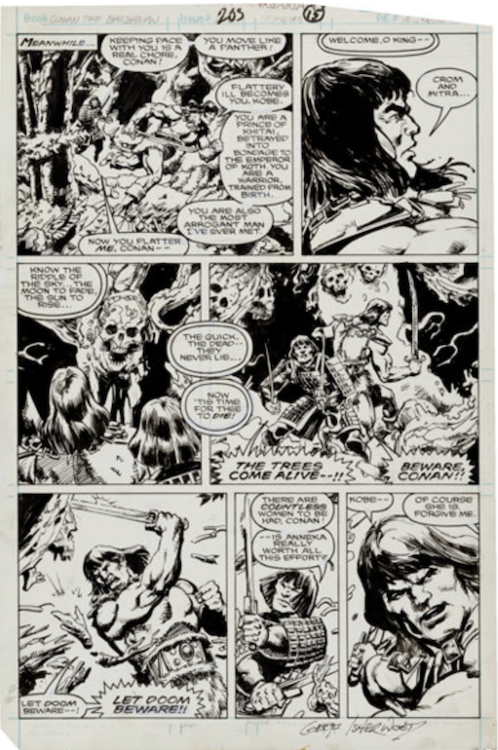 Conan the Barbarian #203 Page 12 by Val Semeiks sold for $775. Click here to get your original art appraised.