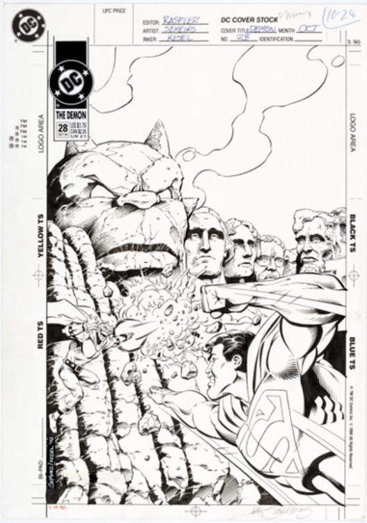 The Demon #28 Cover Art by Val Semeiks sold for $2,880. Click here to get your original art appraised.
