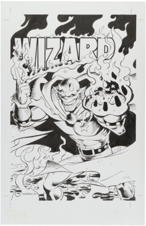 Wizard Magazine Unused Cover Art by Val Semeiks sold for $245. Click here to get your original art appraised.