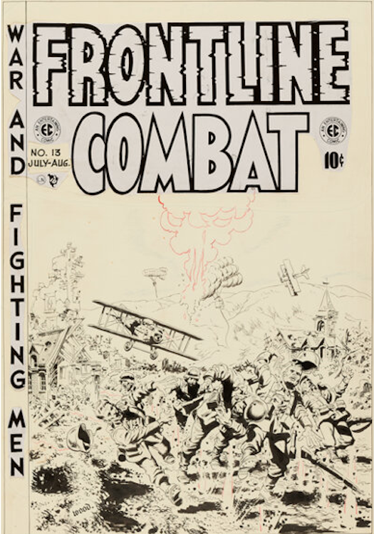 Frontline Combat #13 Cover Art by Wally Wood sold for $66,000. Click here to get your original art appraised.