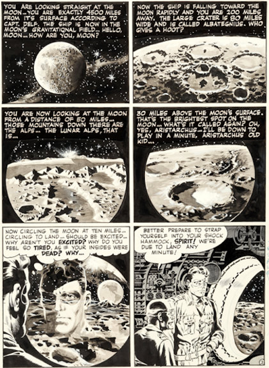 The Spirit Sunday Strip Page #1 by Wally Wood sold for $31,200. Click here to get your original art appraised.