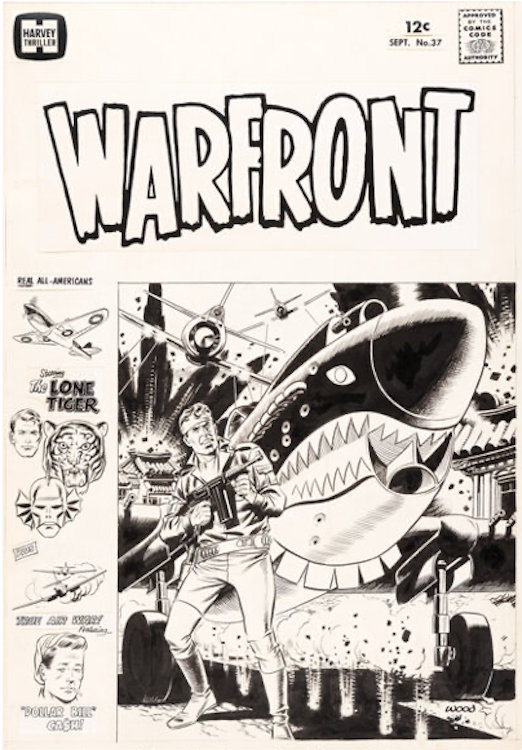 Warfront #37 Unpublished Cover Art by Wally Wood sold for $31,200. Click here to get your original art appraised.