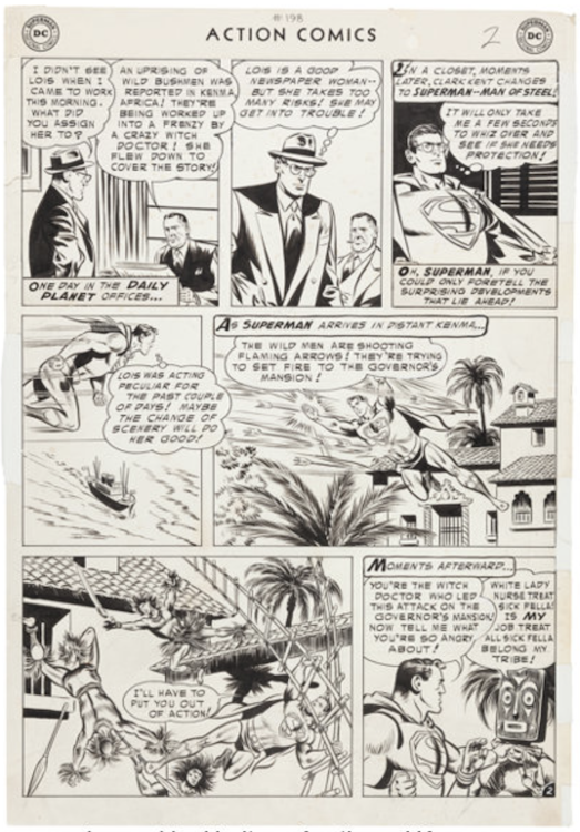 Action Comics #198 Page 2 by Wayne Boring sold for $4,065. Click here to get your original art appraised.