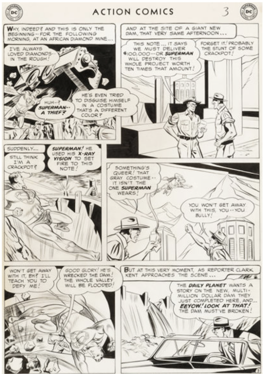 Action Comics #199 Page 3 by Wayne Boring sold for $3,360. Click here to get your original art appraised.