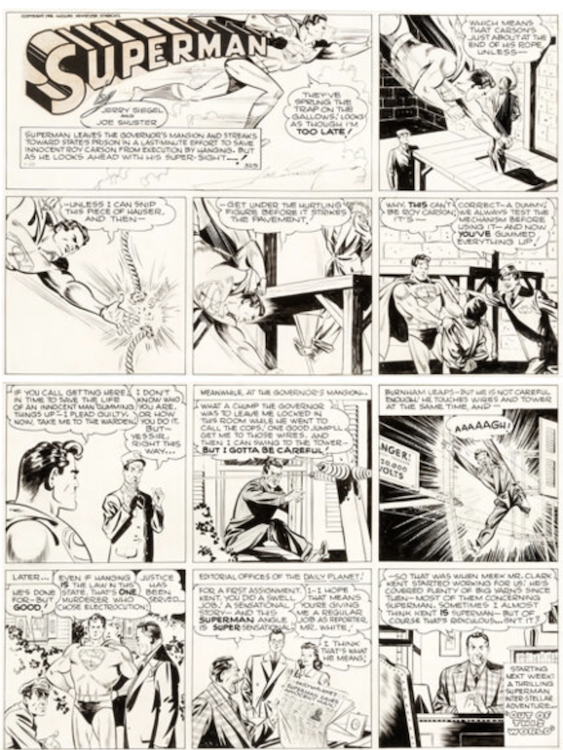Superman #325 Sunday Comic Strip by Wayne Boring sold for $16,800. Click here to get your original art appraised.