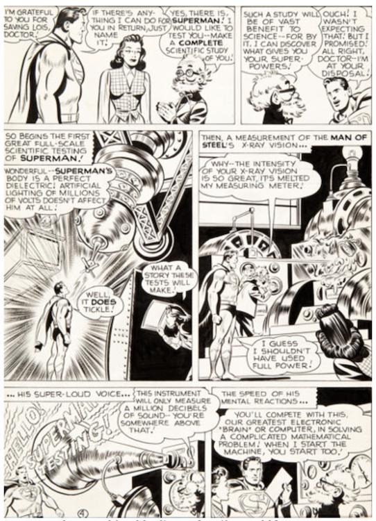 Superman #65 Page 4 by Wayne Boring sold for $8,400. Click here to get your original art appraised.