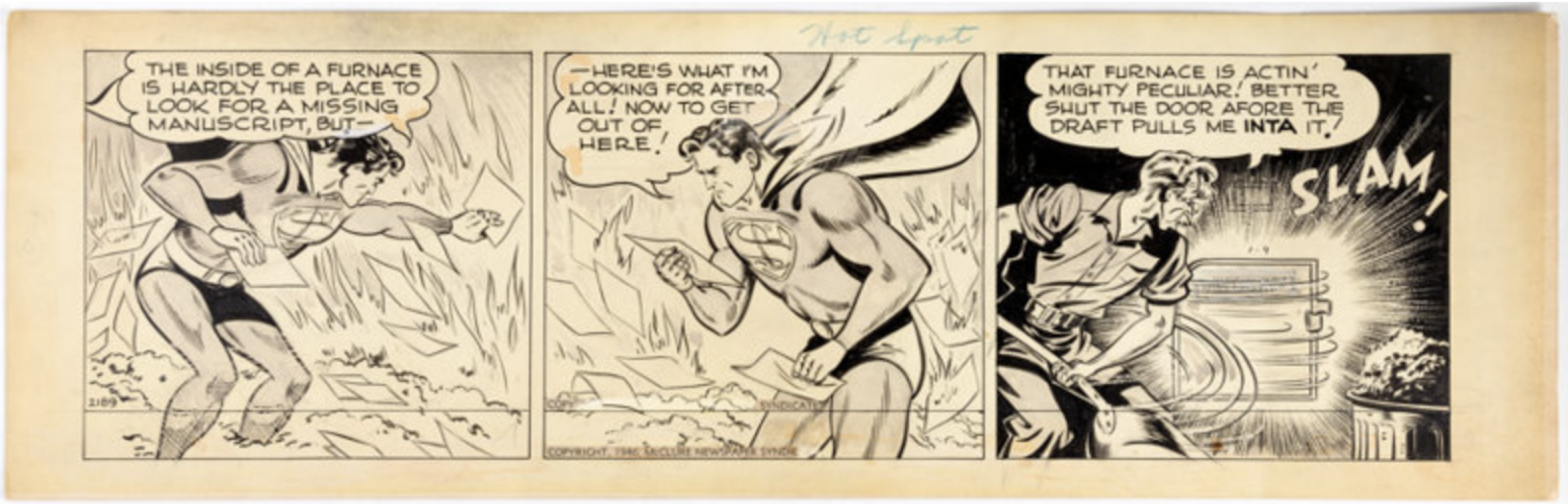 Superman Daily Comic Strip #2189 by Wayne Boring sold for $2,400. Click here to get your original art appraised.