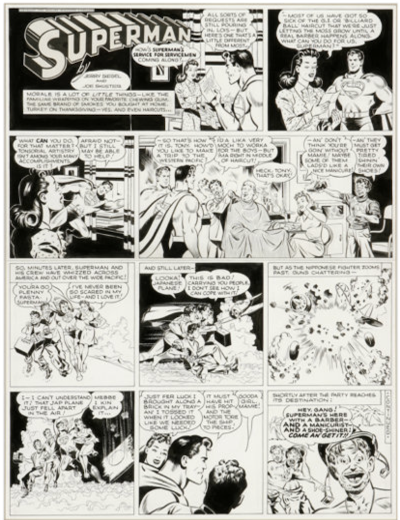 Superman Sunday Comic Strip #267 by Wayne Boring sold for $11,500. Click here to get your original art appraised.
