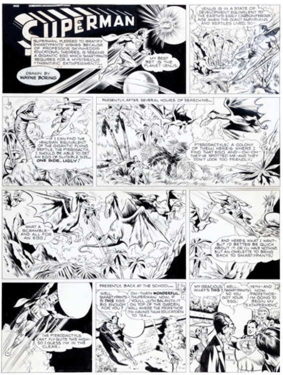 Superman Sunday Comic Strip #471 by Wayne Boring sold for $8,065. Click here to get your original art appraised.