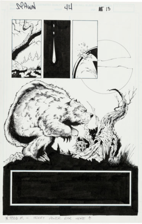 Spawn #44 Page 13 by Will Conrad sold for $130. Click here to get your original art appraised.