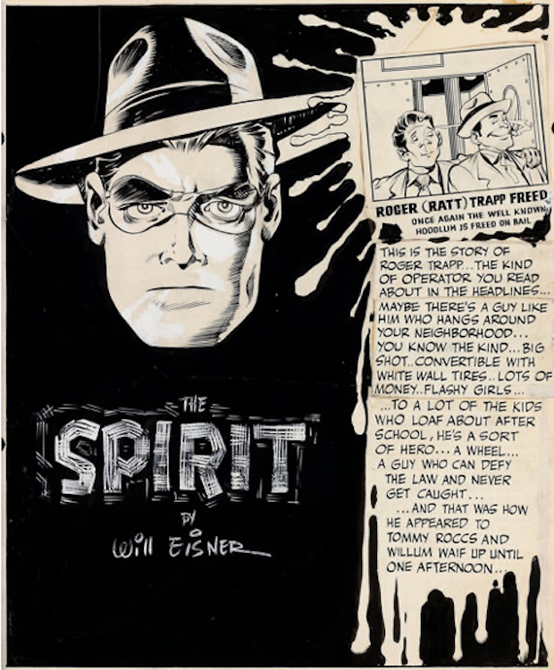 The Spirit #1 Cover Art by Will Eisner sold for $16,250. Click here to get your original art appraised.