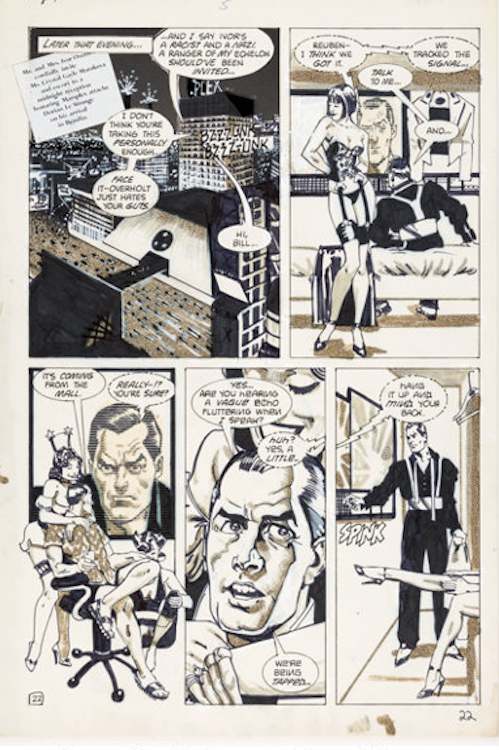 American Flagg #5 Page 22 by Howard Chaykin sold for $1,080. Click here to get your original art appraised.