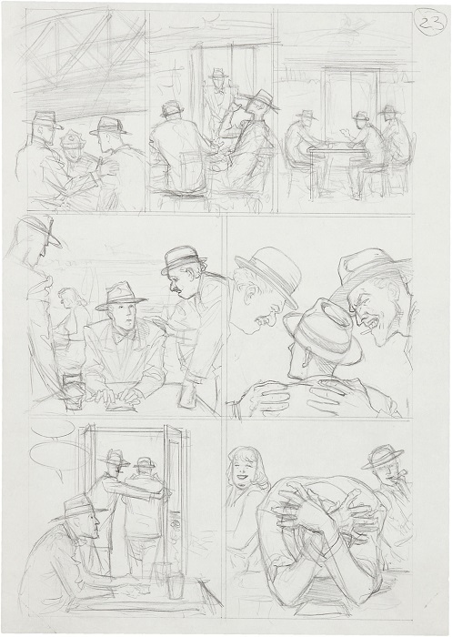 Batman: The Killing Joke, Page 23 Sketch by Brian Bolland Sold for $310