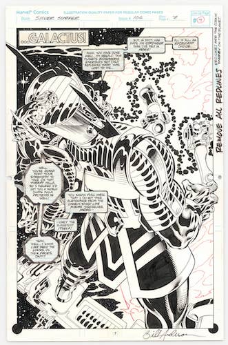 Silver Surfer page by Tom Grindberg and Bill Anderson sold for $2,430. Click to sell your original art!