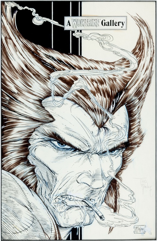 Back Cover Illustration for Wolverine #6  Sold For: $13,145  Click for McFarlane comic art values