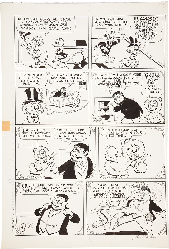 Uncle Scrooge #59, Page 5 by Carl Barks Sold for: $14,340
