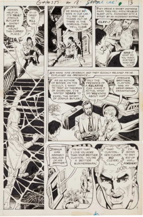 Ghosts #18 Page 3 by Abe Ocampo sold for $70. Click here to get your original art appraised.