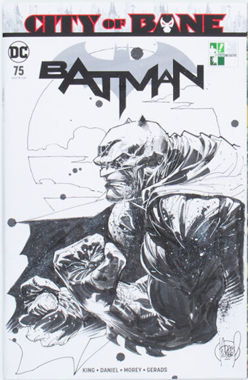 Batman #75 Sketch Cover Art by Adam Kubert sold for $2,040. Click here to get your original art appraised.